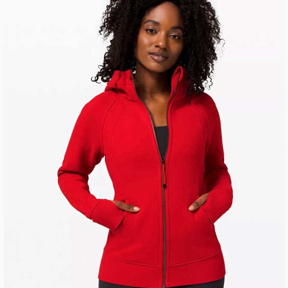 Lululemon scuba hoodie light cotton fleece; size 4